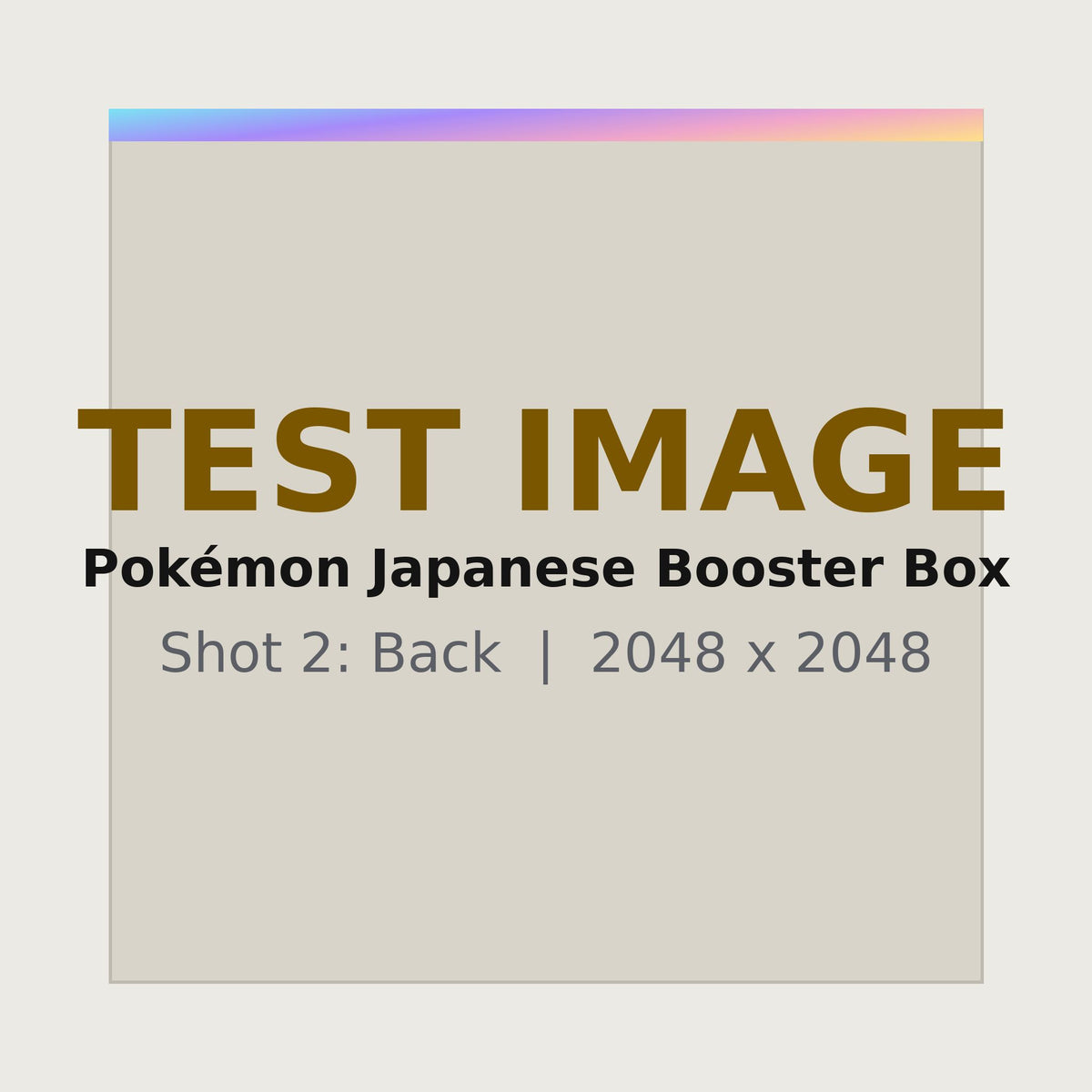 Pokémon Japanese Booster Box - back